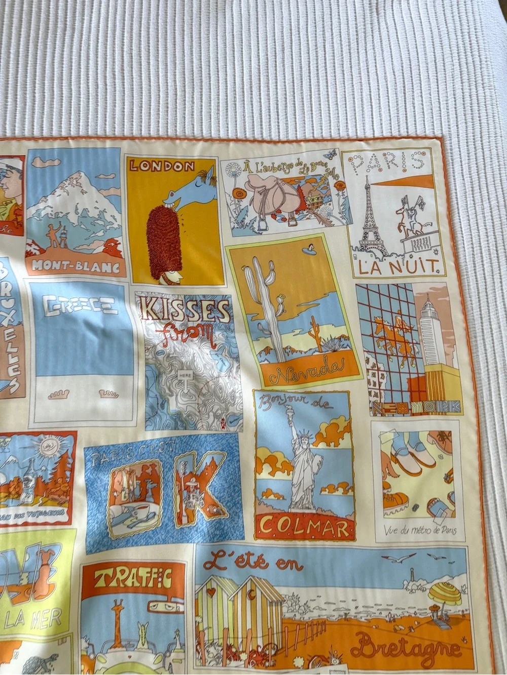 Hermes Est Bien Ici Scarf - 90’ new
